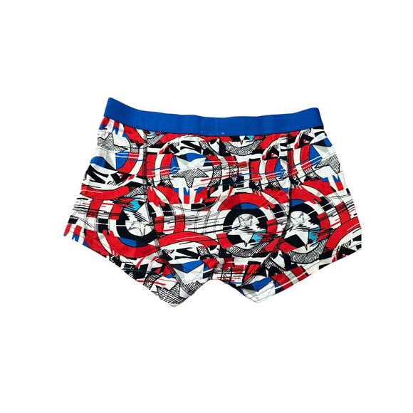 Marvel Captain America Allover Shield Short Boxer Briefs Mens Large - Picture 5 of 5